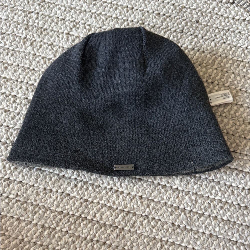Michael Kors Charcoal Knit Beanie